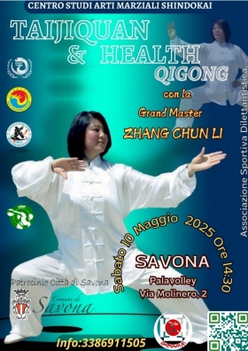 La Gran Maestra ZHANG CHUN LI a Savona - SHINDOKAI